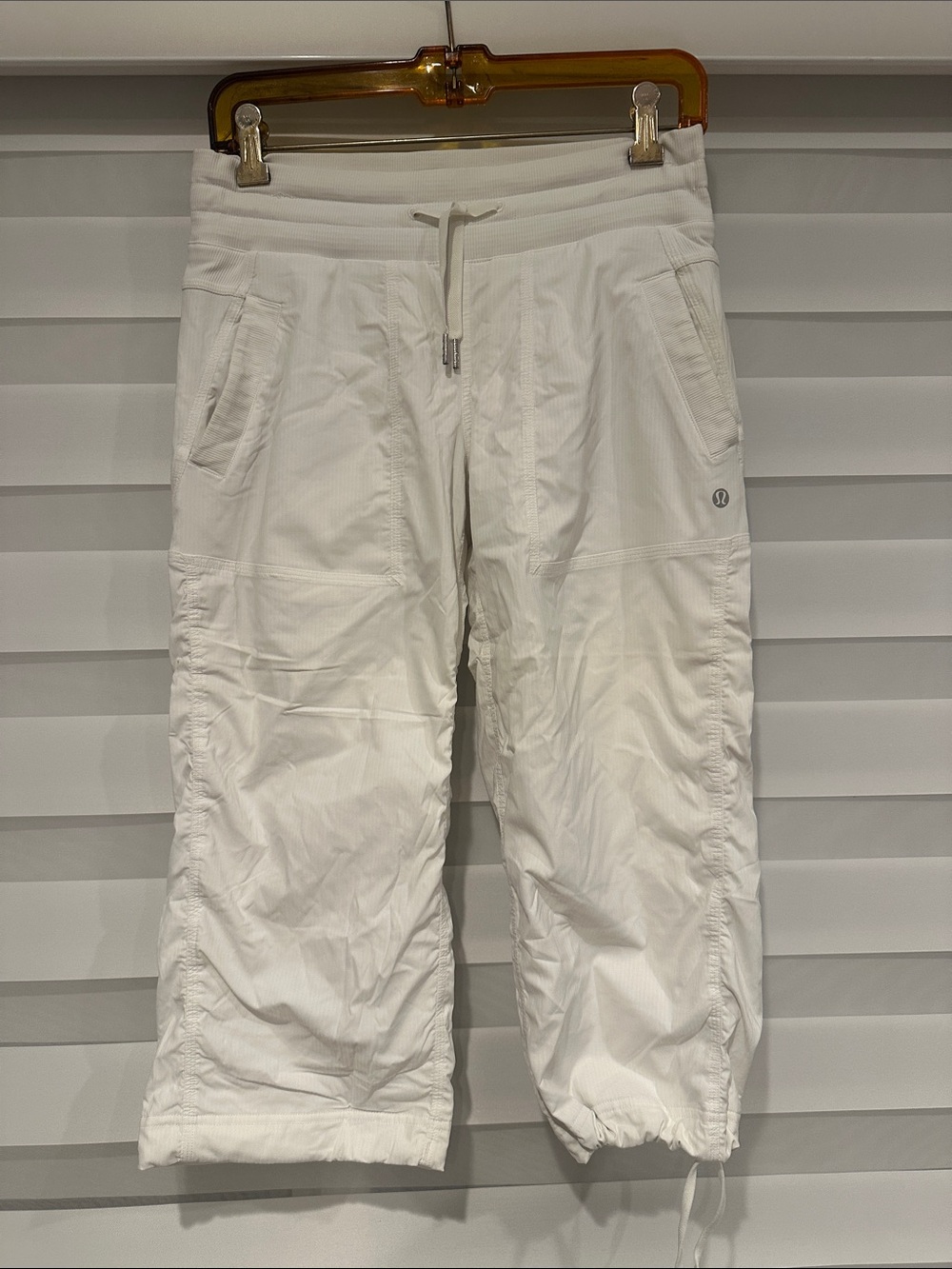 lululemon athletica White Drawstring Cropped Pants